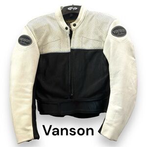 VTG Vanson Women’s leather motorcycle jacket- GLOW in the dark!